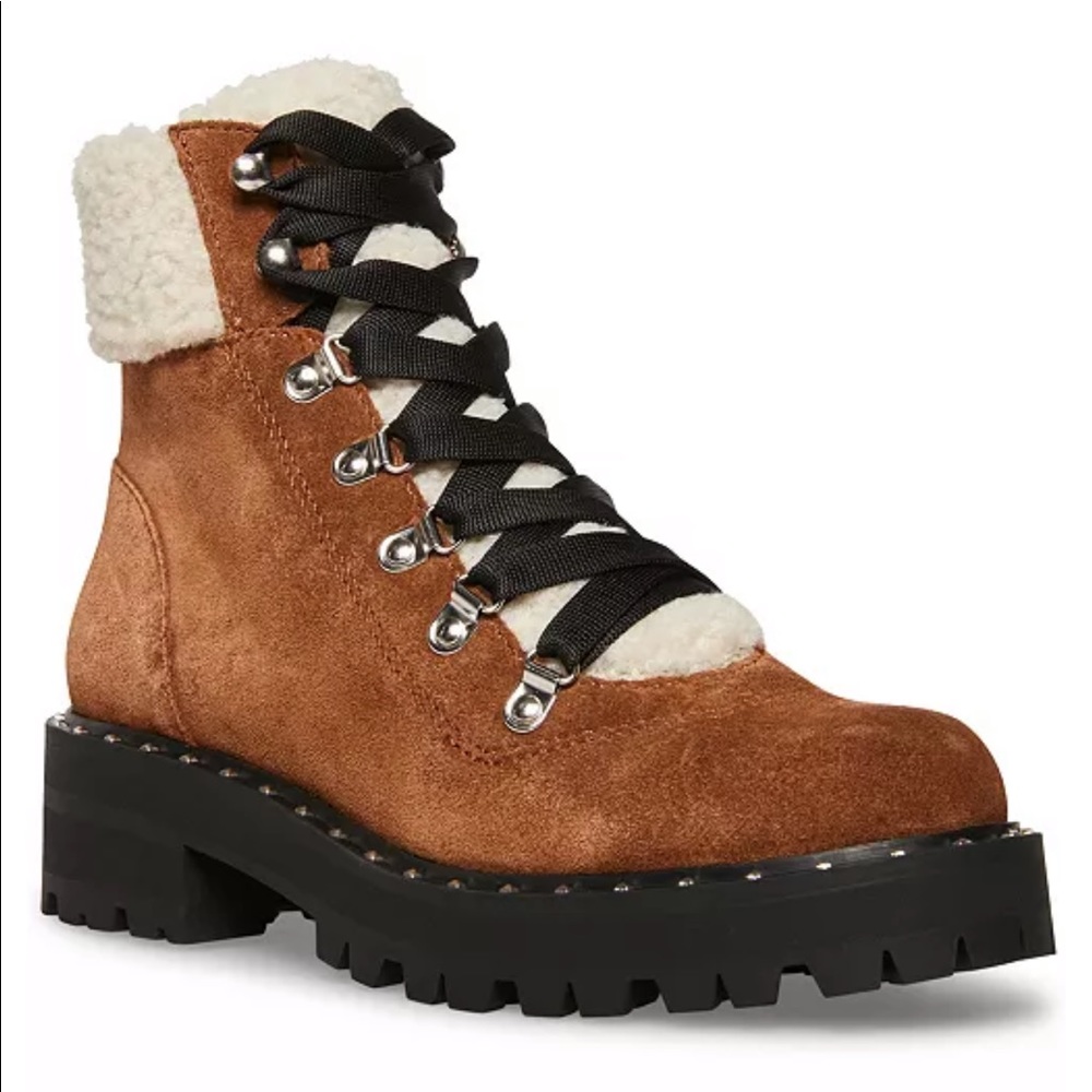 STEVE MADDEN | Receptive Lace-Up Hiker Booties